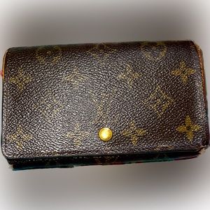 Authentic LV Monogram Porte-Monnaie Tresor Wallet
